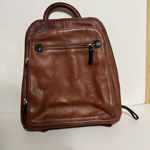 Osgoode Marley Elegant Chestnut Leather Backpack for Men